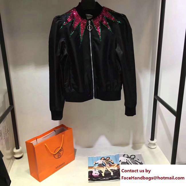 Gucci Sequin Diamond Black Jacket 2017