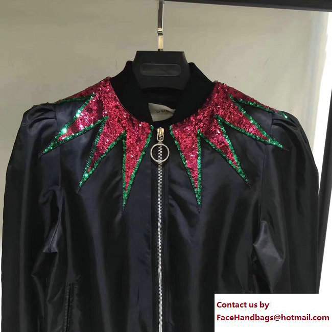 Gucci Sequin Diamond Black Jacket 2017