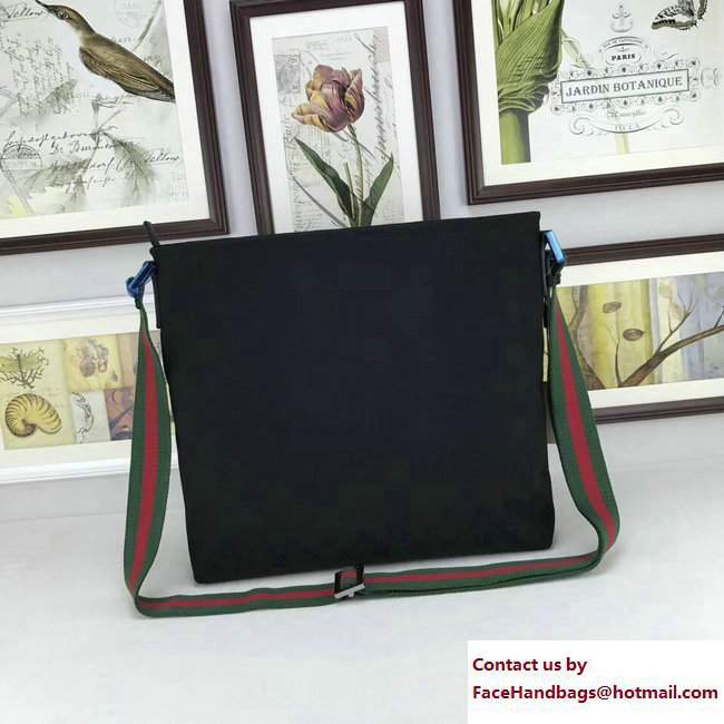 Gucci Signature Web GG Canvas Messenger Bag 189751 Black