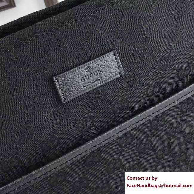 Gucci Signature Web GG Canvas Messenger Bag 189751 Black - Click Image to Close