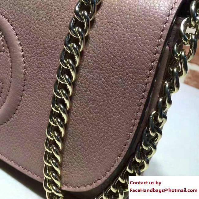 Gucci Soho Leather Shoulde Bag 336752 Nude Pink - Click Image to Close