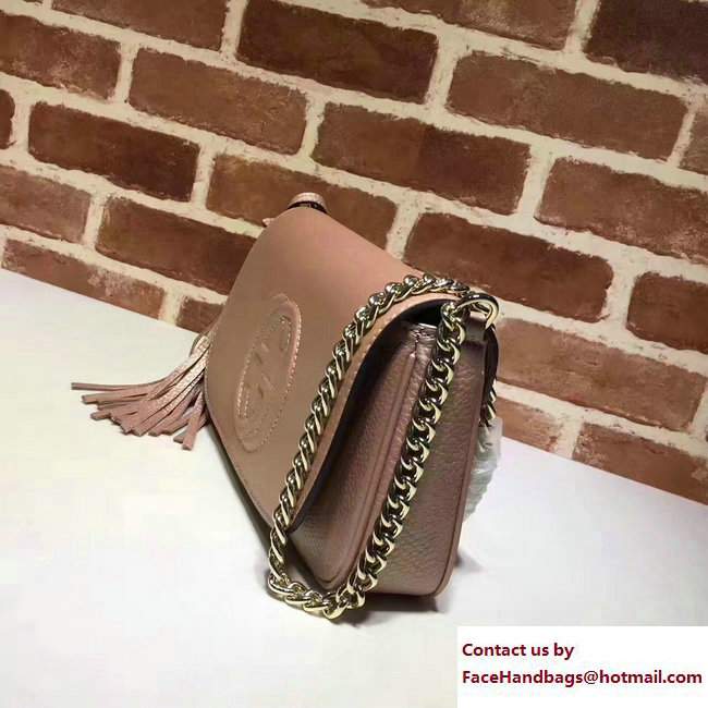 Gucci Soho Leather Shoulde Bag 336752 Pink Gold
