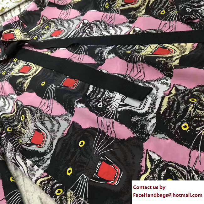 Gucci Tiger Face Print Sable Shirt 476086 2017