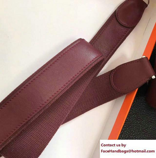 Hermes Swift Leather Mini Berline Bag Date Red