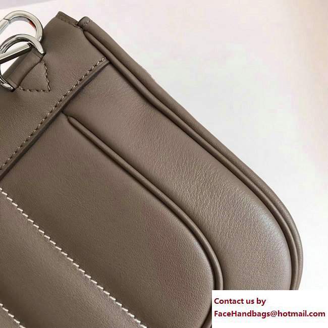 Hermes Swift Leather Mini Berline Bag Etoupe