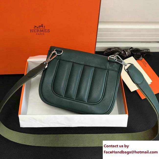 Hermes Swift Leather Mini Berline Bag Green