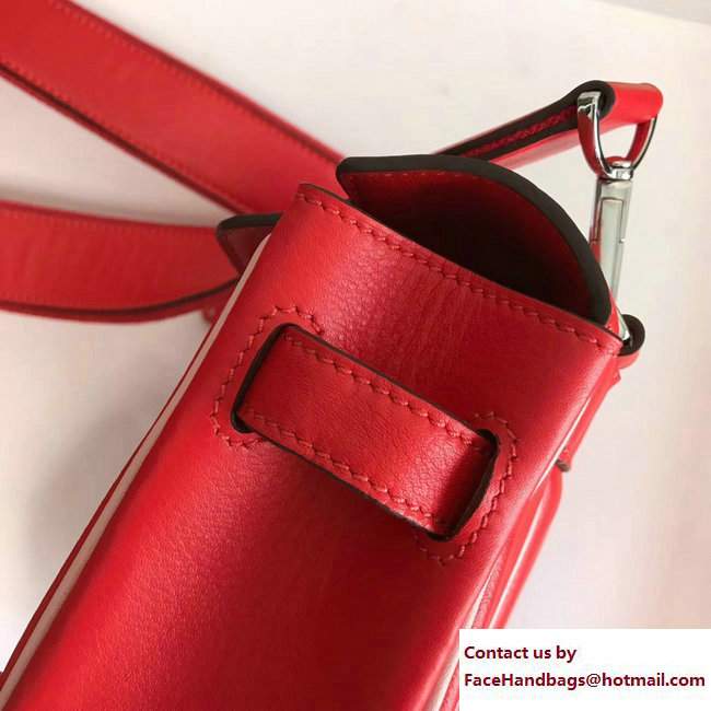 Hermes Swift Leather Mini Berline Bag Red