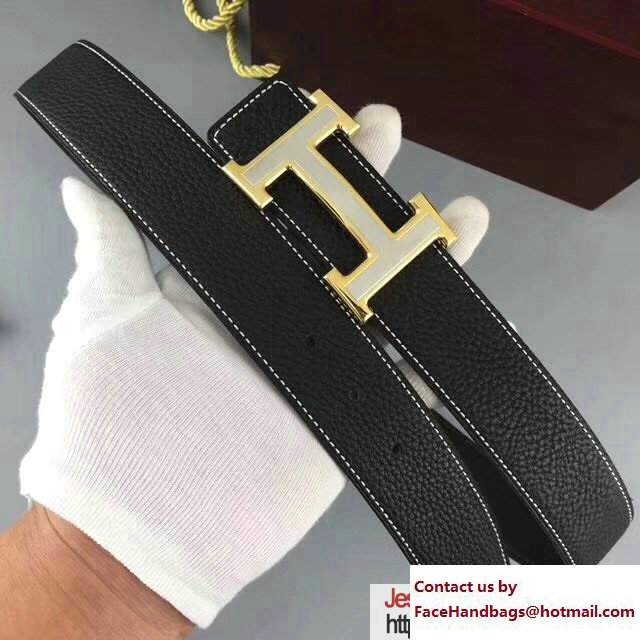Hermes Togo Leather Belt H22 - Click Image to Close