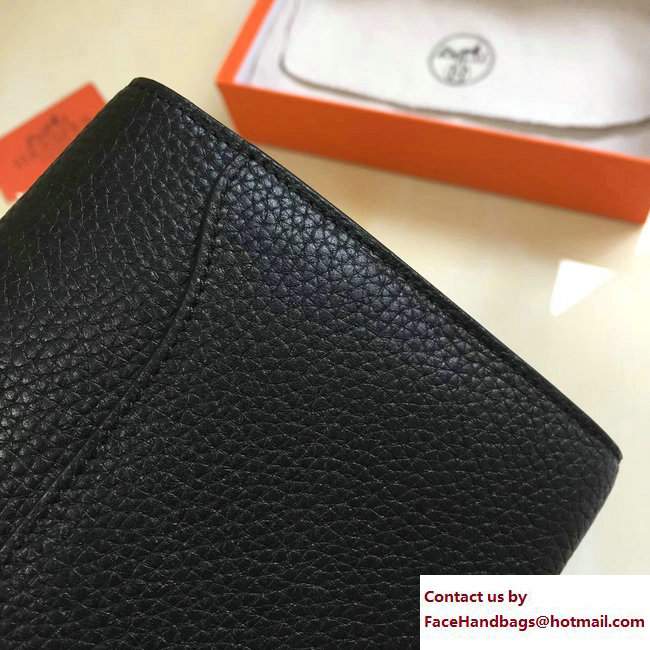 Hermes Togo Leather Constance Long Wallet Black