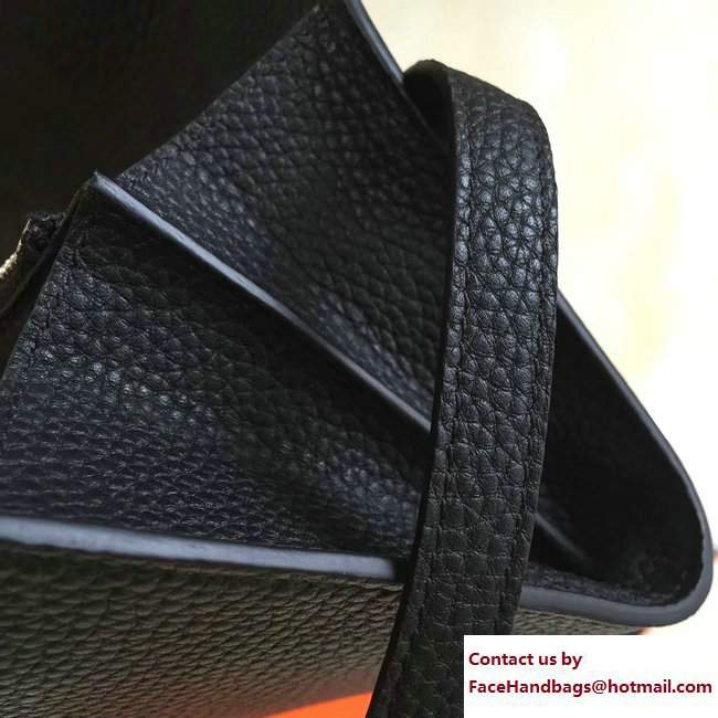Hermes Togo Leather Kelly Long Wallet Black