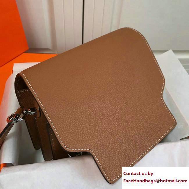 Hermes Togo Leather Sac Roulis Bag Khaki
