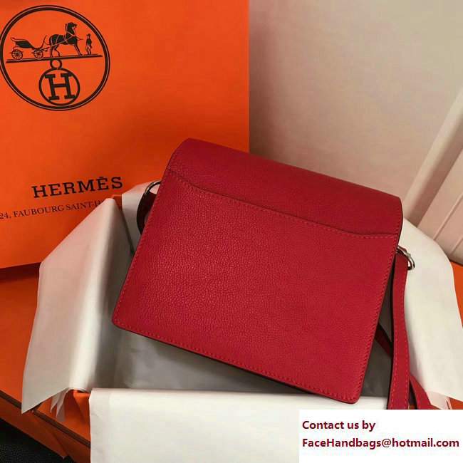 Hermes Togo Leather Sac Roulis Bag Red
