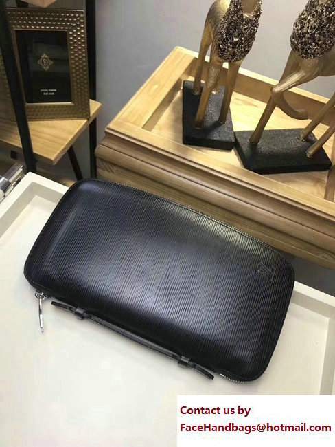Louis Vuitton Atoll Clutch Bag EPI Leather Black 2017 - Click Image to Close