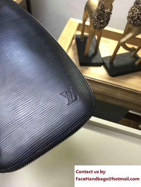 Louis Vuitton Atoll Clutch Bag EPI Leather Black 2017