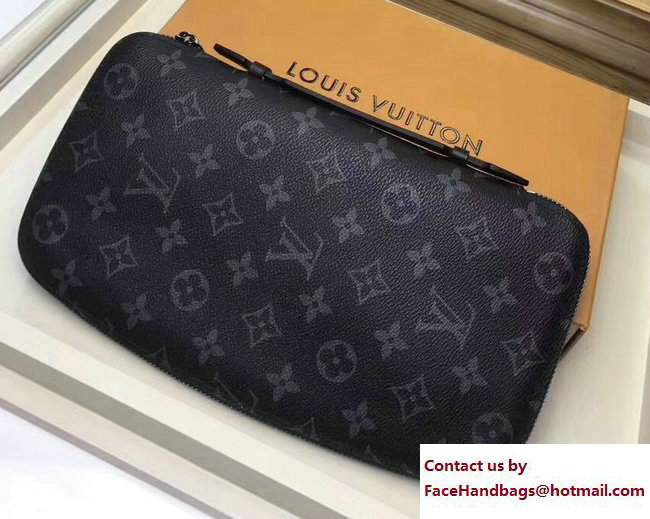 Louis Vuitton Atoll Clutch Bag Monogram Eclipse Canvas 2017 - Click Image to Close