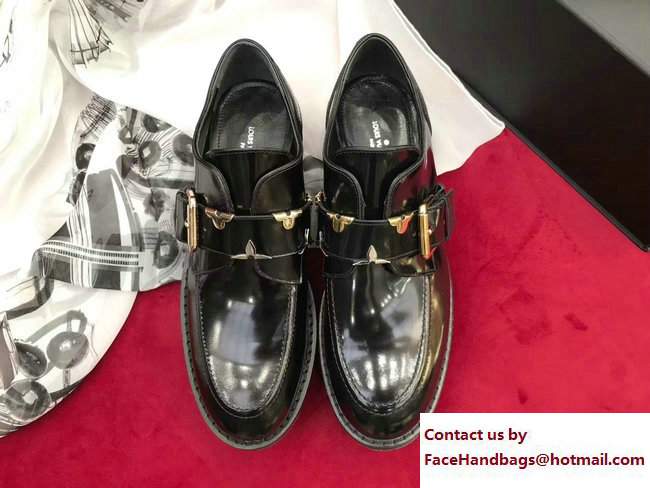 Louis Vuitton Blockbuster Buckle Shoes 1A3C4A Black 2017