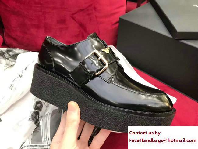 Louis Vuitton Blockbuster Buckle Shoes 1A3C4A Black 2017 - Click Image to Close