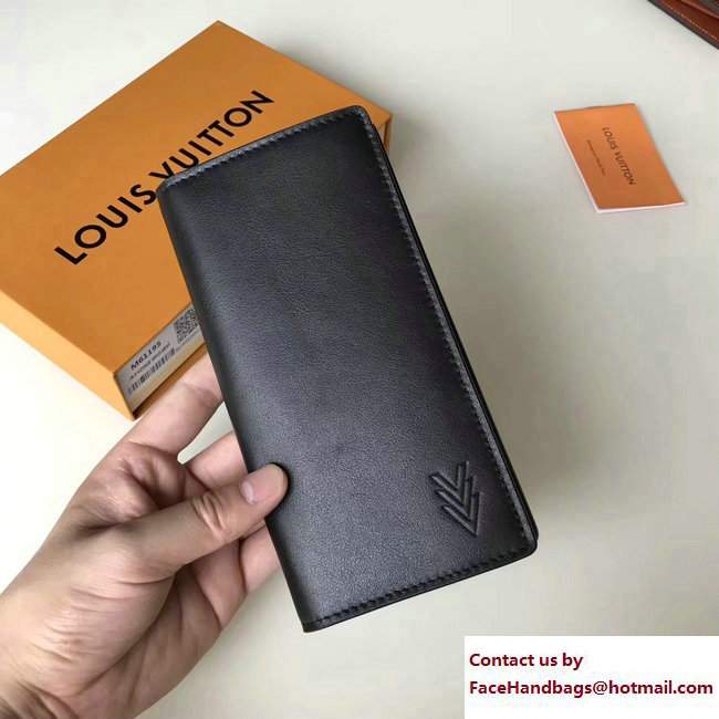 Louis Vuitton Cuir Ombre Brazza Wallet M61196 Gris Orage 2017 - Click Image to Close