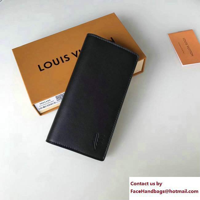 Louis Vuitton Cuir Ombre Brazza Wallet M61196 Gris Orage 2017