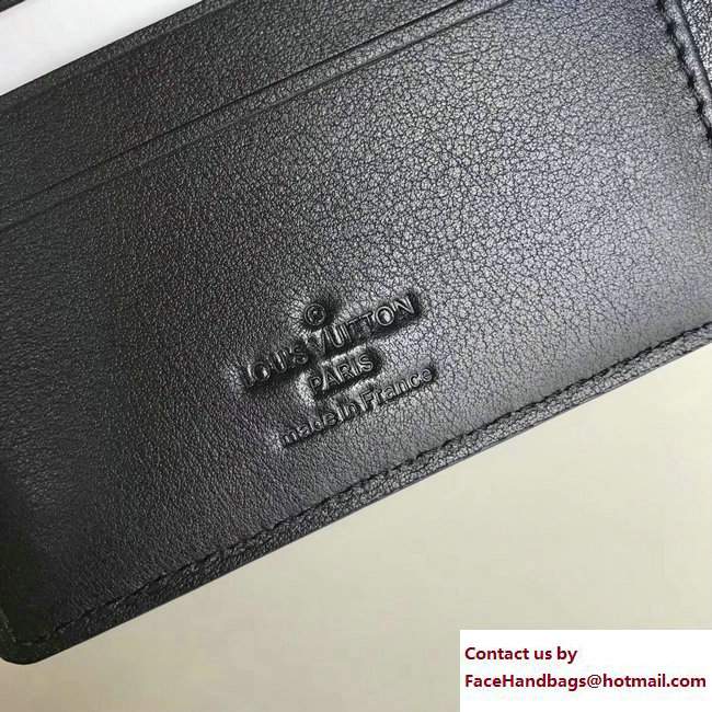 Louis Vuitton Cuir Ombre Multiple Wallet M61199 Gris Orage 2017 - Click Image to Close