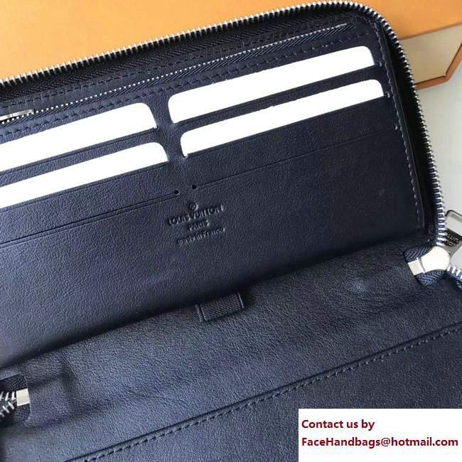 Louis Vuitton Cuir Ombre Zippy Organizer Wallet M61685 Gris Orage 2017