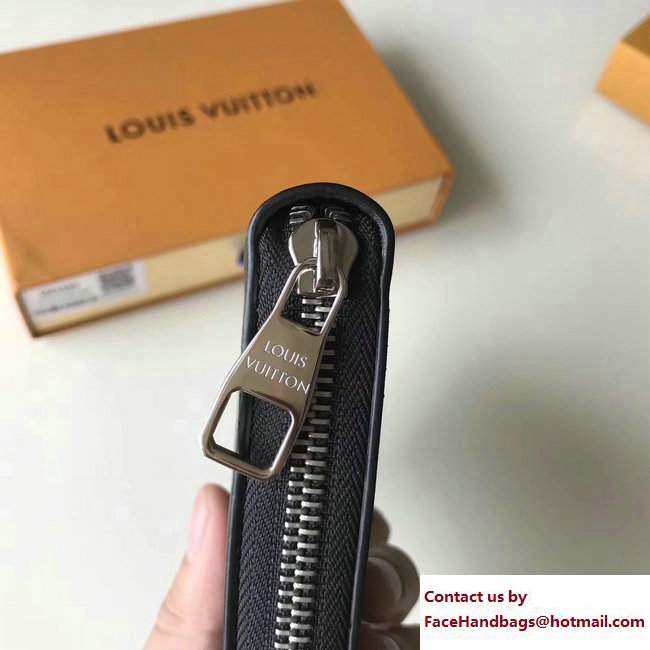 Louis Vuitton Cuir Ombre Zippy Organizer Wallet M61685 Gris Orage 2017 - Click Image to Close