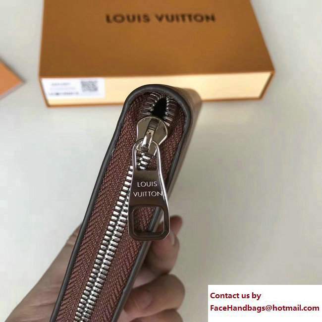 Louis Vuitton Cuir Ombre Zippy Organizer Wallet M61687 Acajou 2017
