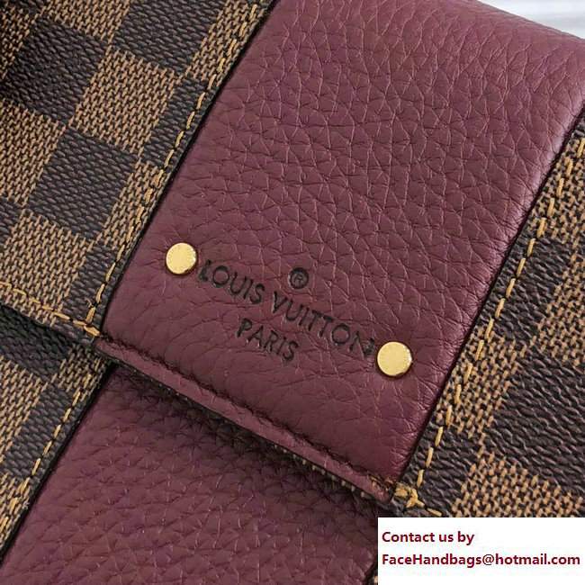 Louis Vuitton Damier Ebene Canvas Bond Street Bag N64416 Bordeaux 2017 - Click Image to Close
