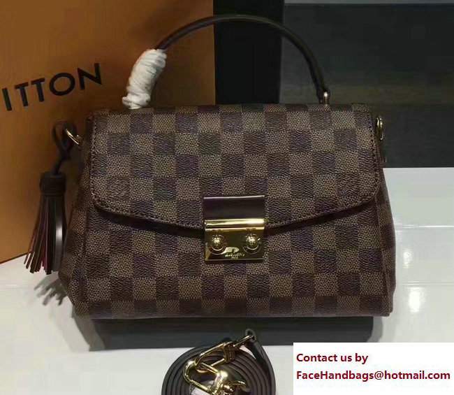 Louis Vuitton Damier Ebene Canvas Croisette Bag N53000 - Click Image to Close