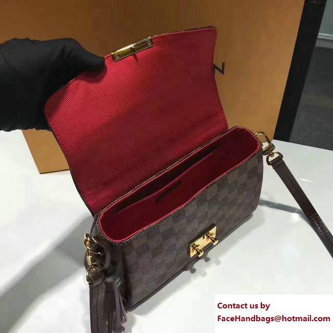 Louis Vuitton Damier Ebene Canvas Croisette Bag N53000 - Click Image to Close