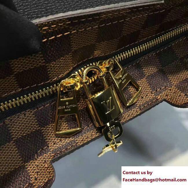 Louis Vuitton Damier Ebene Canvas Jersey Bag N44023 Black 2017