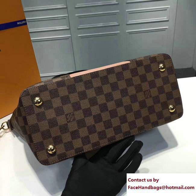 Louis Vuitton Damier Ebene Canvas Jersey Bag N44041 Pink 2017 - Click Image to Close