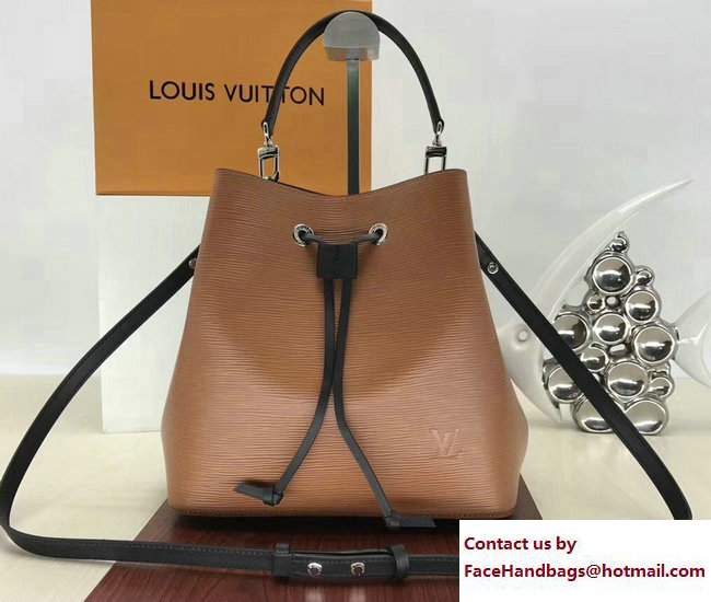 Louis Vuitton EPI Bucket Bag Caramel/Black 2017