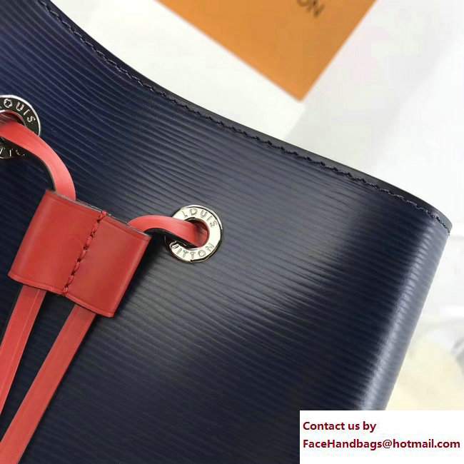 Louis Vuitton EPI Bucket Bag Navy Blue/Red 2017 - Click Image to Close