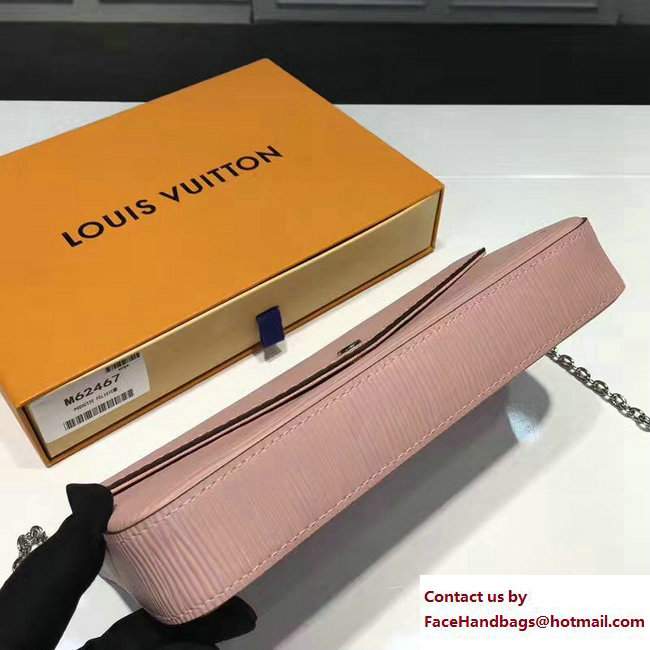 Louis Vuitton Epi Pochette Felicie Bag M62467 Rose Ballerine 2017
