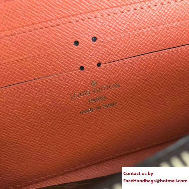 Louis Vuitton Flower Charm Monogram Canvas Clemence Wallet M64201 Orange 2017 - Click Image to Close