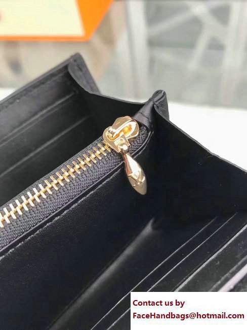 Louis Vuitton Metal Edge Capucines Wallet M64551 Black 2017