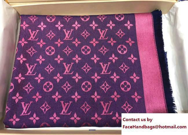Louis Vuitton Monogram Denim Shawl 02 2017 - Click Image to Close