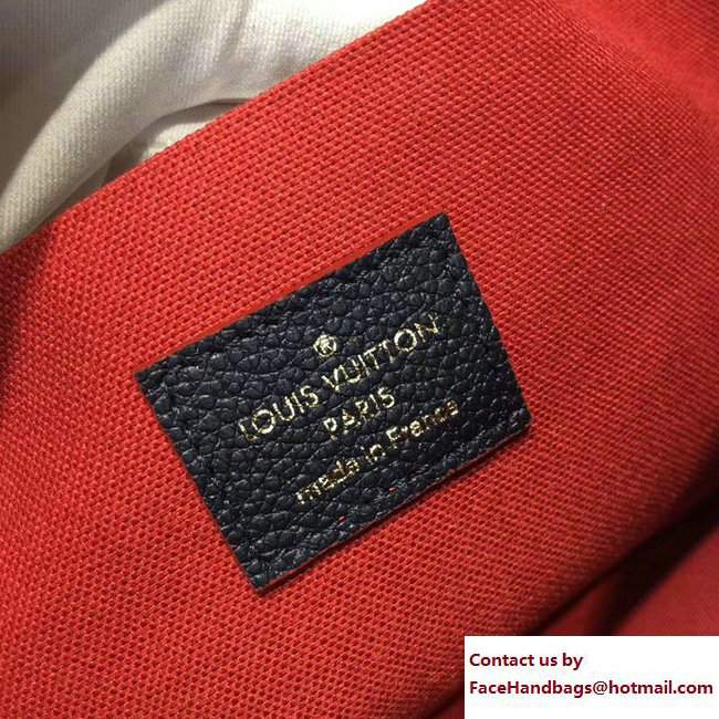 Louis Vuitton Monogram Empreinte Pochette Felicie Bag M64099 Marine Rouge 2017 - Click Image to Close