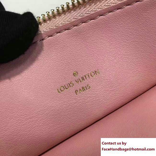 Louis Vuitton Monogram Empreinte Pochette Felicie Bag Rose Ballerine 2017 - Click Image to Close