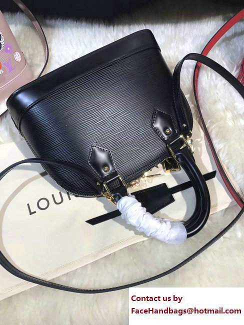 Louis Vuitton Monogram Flower Epi Alma BB Bag M54836 Black 2017 - Click Image to Close