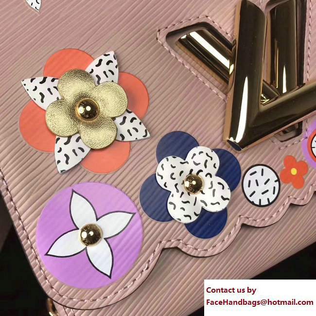Louis Vuitton Monogram Flower Epi Twist MM Bag M54858 Pink 2017