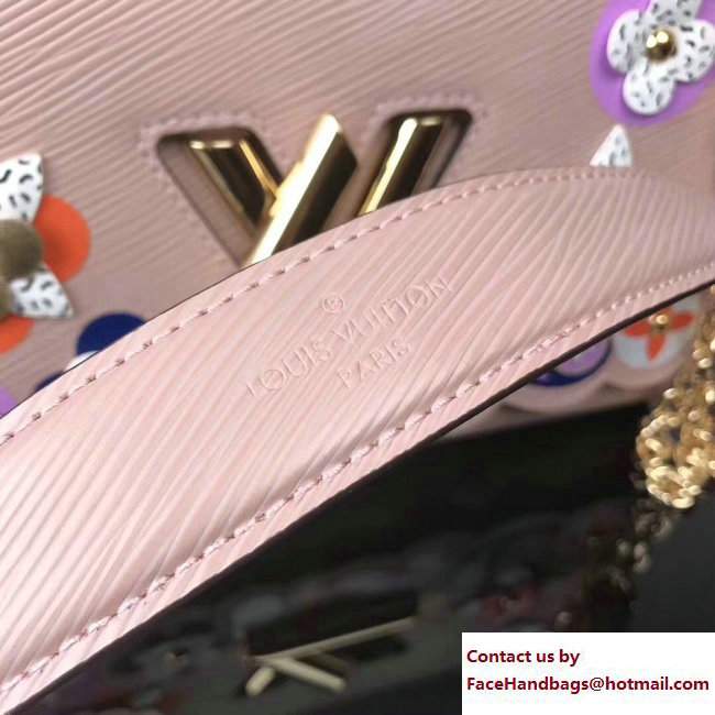 Louis Vuitton Monogram Flower Epi Twist MM Bag M54858 Pink 2017