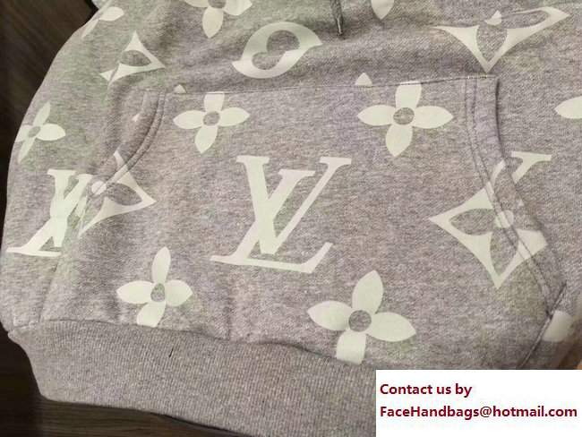 Louis Vuitton Monogram Sweater Gray 2017