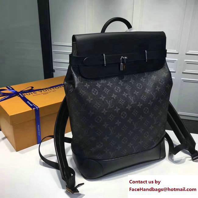 Louis Vuitton Steamer Backpack M44052 Black 2017 - Click Image to Close