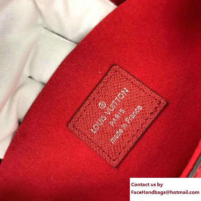 Louis Vuitton x Supreme EPI Pochette Felicie Bag Red 2017