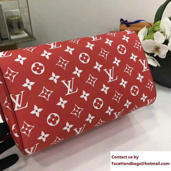 Louis Vuitton x Supreme King Size Toiletry Bag Red 2017 - Click Image to Close