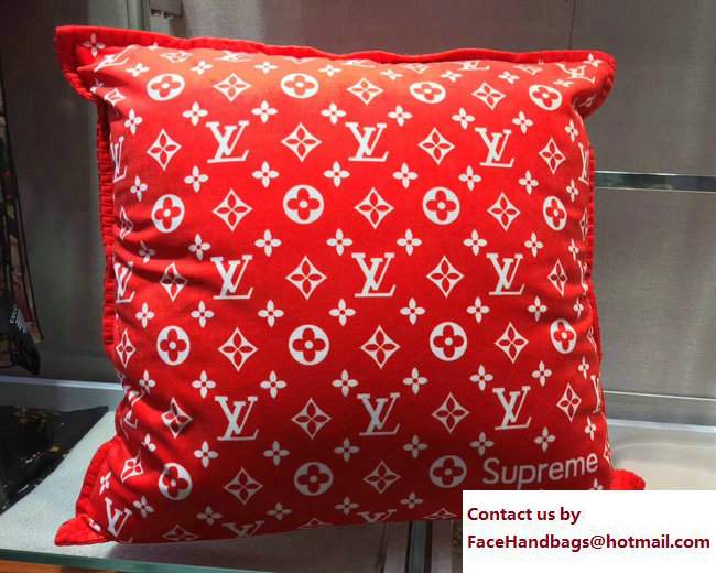 Louis Vuitton x Supreme Pillow Red 2017