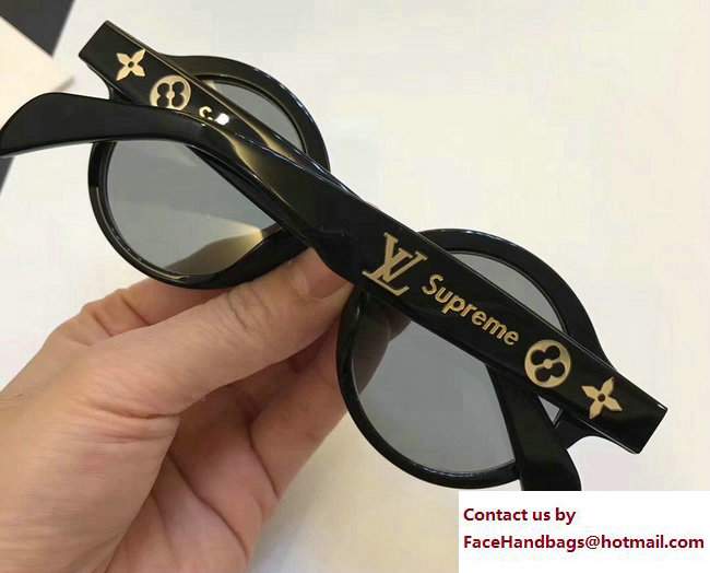 Louis Vuitton x Supreme Sunglasses Black 2017 - Click Image to Close