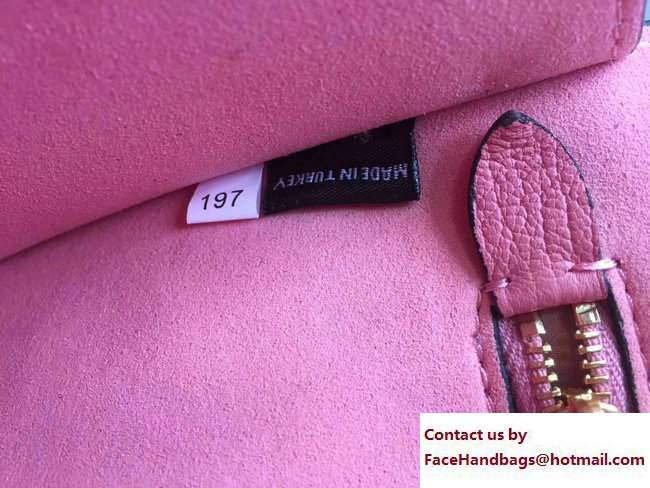 Miu Miu Madras Big Miu Logo Top Handle Bag 5BH087 Pink 2017 - Click Image to Close